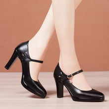 Small Size Mary Jane Closed Toe Heels GS30