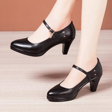 Small Size Mary Jane Closed Toe Heels GS30