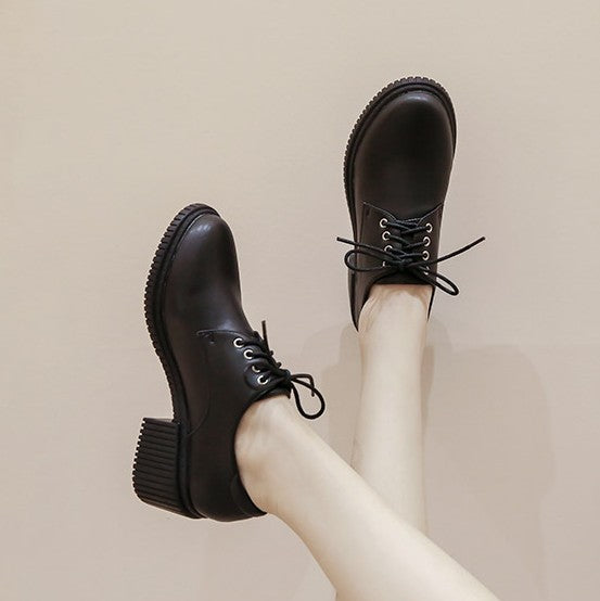 Small Size Leather Oxfords For Women BS392