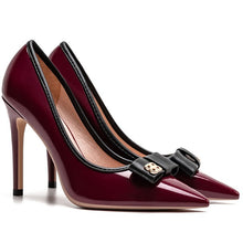 Small Size Patent Leather Heels For Ladies DS139