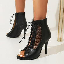 Small Size Peep High Heel Boots GS152