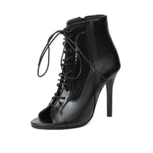 Small Size Peep High Heel Boots GS152