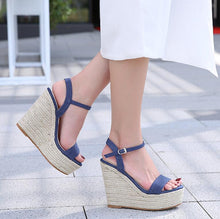 Small Size Platform High Heel Wedge Sandals ES13