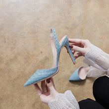 Small Size Pointy Slingback Heeled Shoes GS186