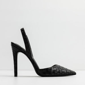Small Size Pointy Slingback Heeled Shoes GS186