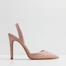 Small Size Pointy Slingback Heeled Shoes GS186