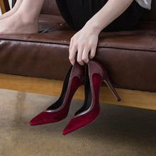 Small Size Pointy  Suede High Heels GS25