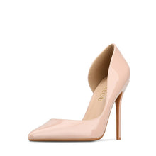 Small Size Side Empty Patent Heels GS56