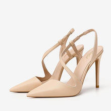 Small Size Slingback Side Empty Heels Shoes GS372
