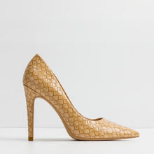 Small Size Snake Printed High Heel Pumps GS380