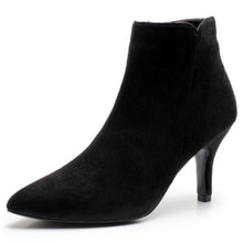 Small Size Suede Side Zipper Boots GS216