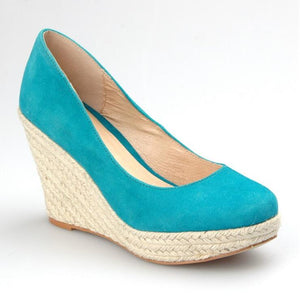 Small Size Suede Wedge Heels GS314