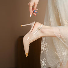 Small Slingback Heeled Patent Shoes GS316
