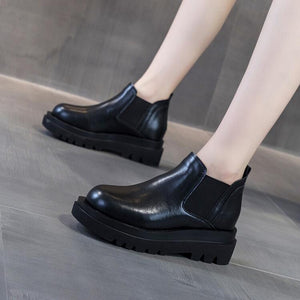 Small Thicksole Inner Heel Martin Boots DS361