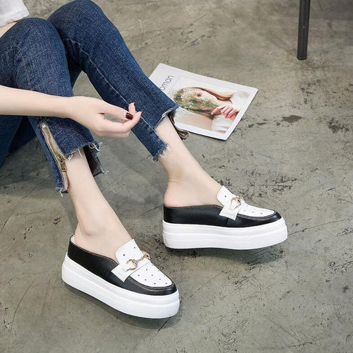 Small Thicksole Slip On Shoes GS317