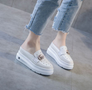 Small Feet Girls Slip On Height Increase Sneakers SS265