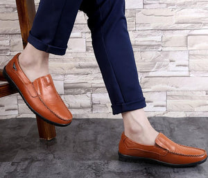 Small Feet Men's Comfort Leather Loafers MS20