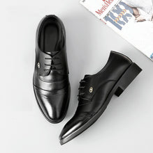 Small Feet Men's Lace Up Leather Dress Shoes MS51