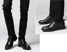 Small Feet Men's Strap Leather Dress Shoes MS22