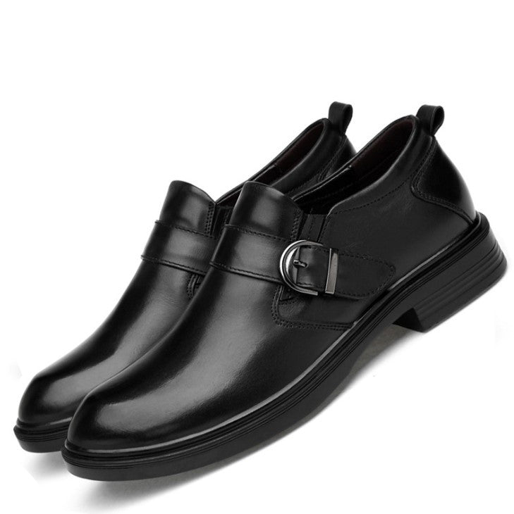 Small Feet Men's Strap Leather Dress Shoes MS22