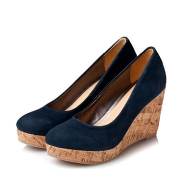 Small Size Suede Wedge Heels AP25