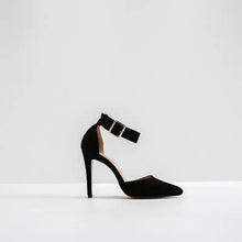 Small Size Ankle Strap Dress Sandals For Women-Carrier BLACK
