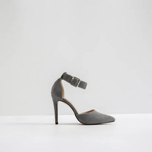 Small Size Ankle Strap Dress Sandals For Women-Carrier GREY