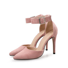 Small Size Ankle Strap Dress Sandals For Women-Carrier PINK