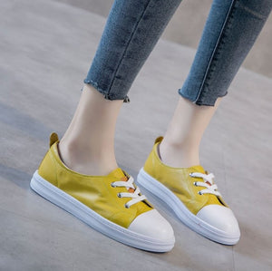 Small Size Lace Up Leather Sneakers AP181