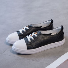 Small Size Lace Up Leather Sneakers AP181