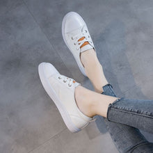 Small Size Lace Up Leather Sneakers AP181