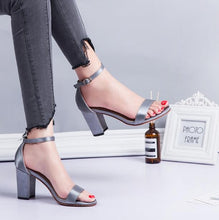 Small Size Mid Chunky Heel Dress Sandal Shoes SS105