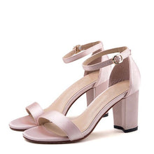 Small Size Mid Chunky Heel Dress Sandal Shoes SS105