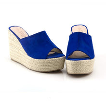 Small Size Peep Slip On Wedge Sandals SS275