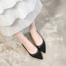 Small Size Pointy Toe Flat Heel Shoes SS315