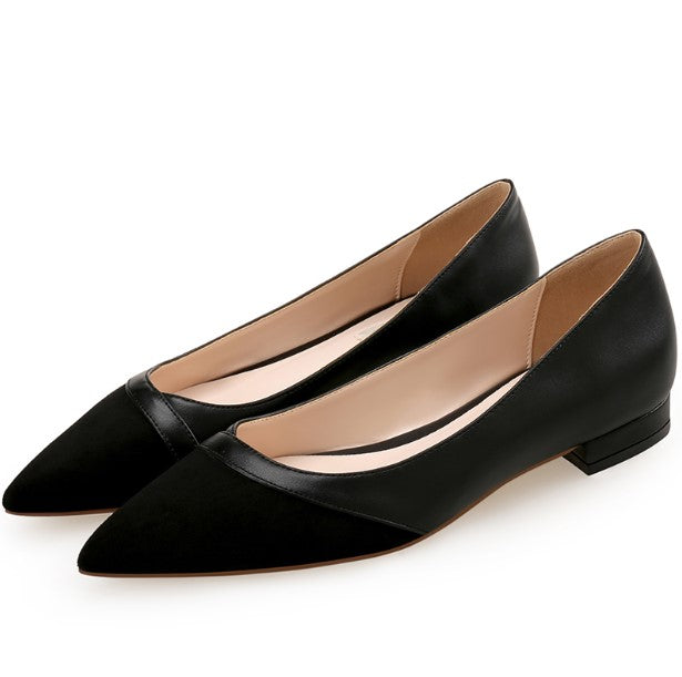 Small Size Pointy Toe Flat Heel Shoes SS315