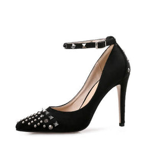 Small Women Heel Pumps Chicago Size 1-EMILY BLACK