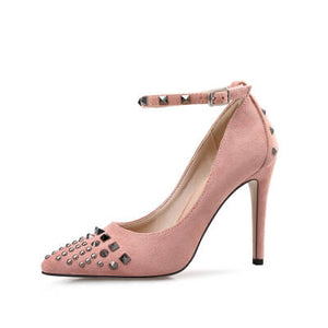 Small Women Heel Pumps Chicago Size 1-EMILY PINK