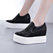 Thicksole Inner Heel Glitter Casual Shoes GS210