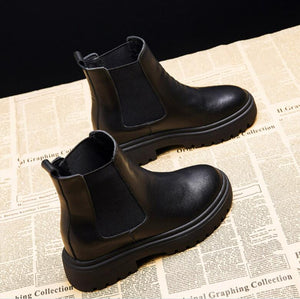 Thicksole Short Boots For Small Feet GS206