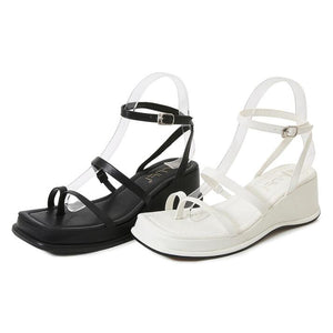 Small Thicksole Strappy Wedge Sandals GS296