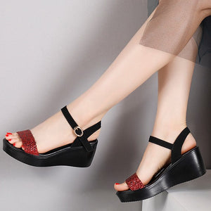 Small Size Wedge Heels For Women BS319