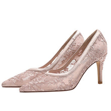 Women's Floral Lace Heels Size 1-4 BS260