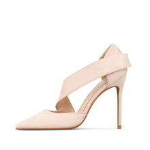 Women's Petite Size Side Empty Suede Heels ES38