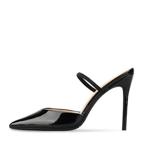 Women's Small Feet Pointy Slip On Patent Heels ES54