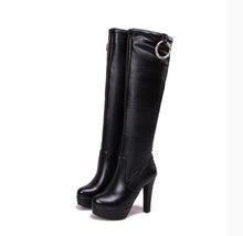 Women's Petite Feet Platform Knee High Winter Long Boots