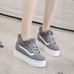 Petite Size Suede Leather Sneakers AP207