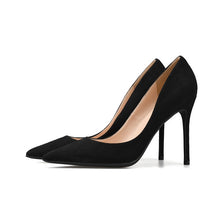 Women's Pointed Toe Large Size Suede Pumps(6/8/10cm Heel) BS19