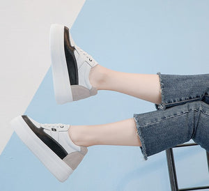 Women's Small Size 2 3 4 Thick Sole Inner Heel Height Increase Sneakers