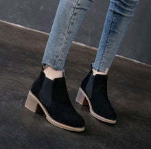 Women's Small Size Leather Ankle Booties AP56
